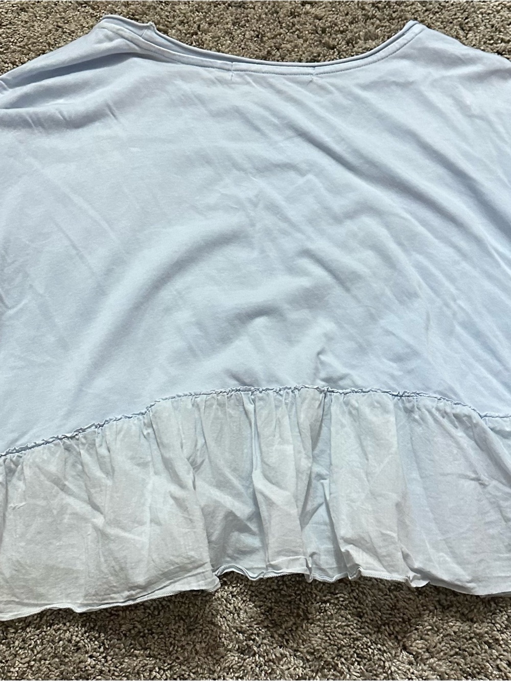Altar'd State Light Blue Ruffle-Hem Tunic - Picture 4 of 4
